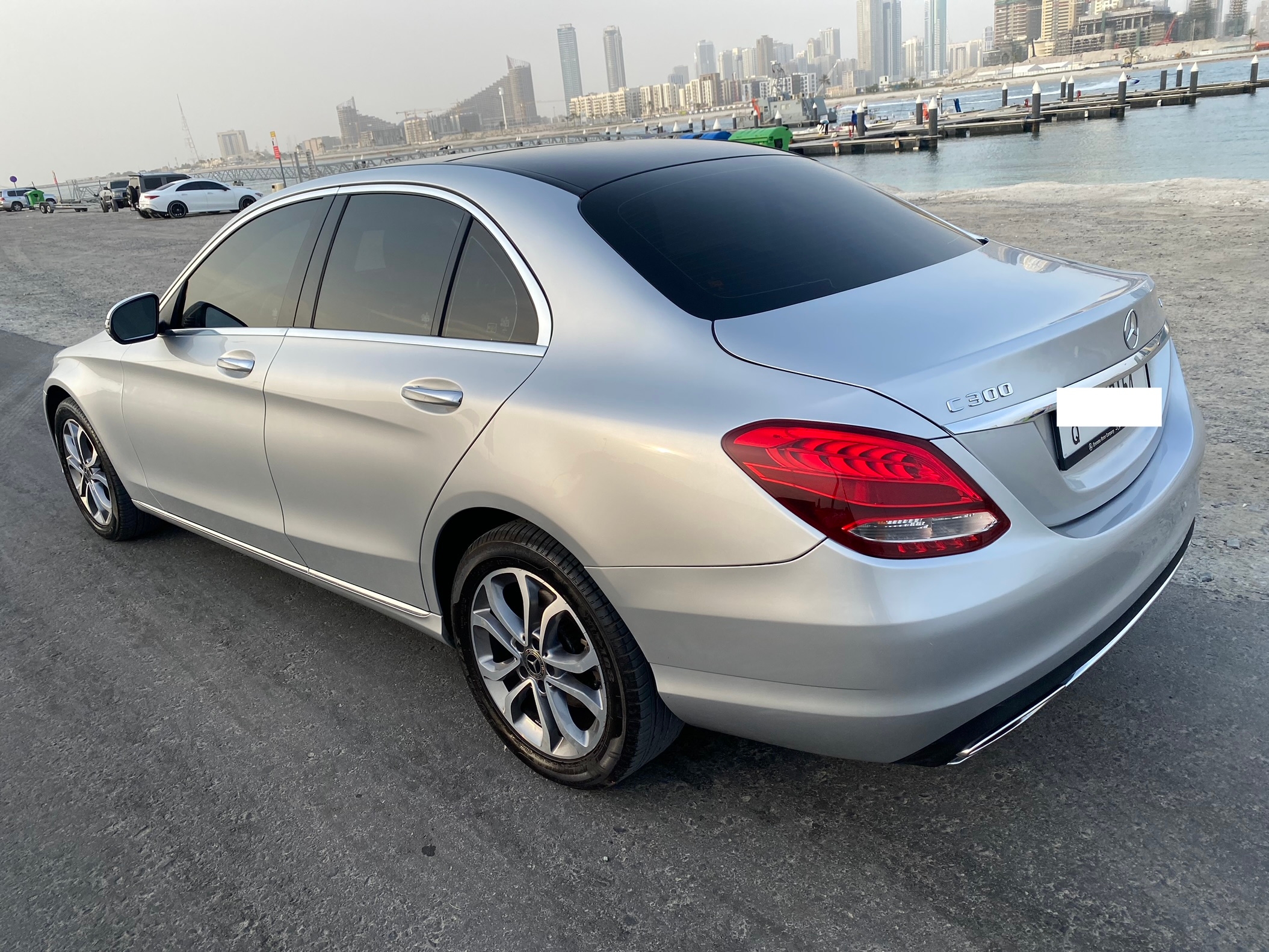 Silver Mercedes Benz C300 4Matic 2018